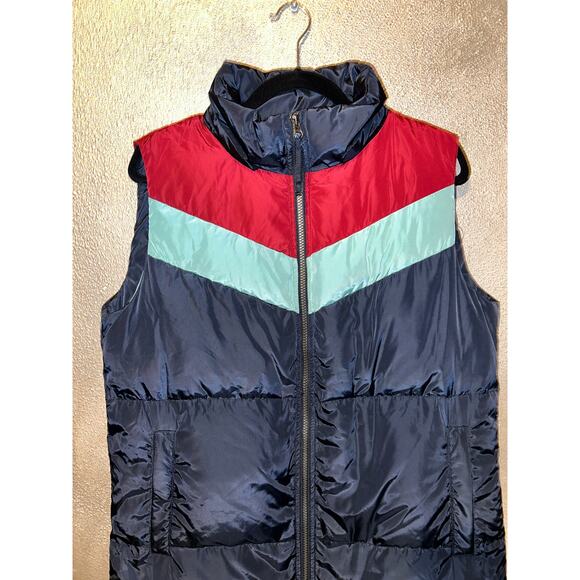 Sundance Dottie Retro Duck Down 80s 90s ColorBlock Puffer Long - Picture 2 of 10